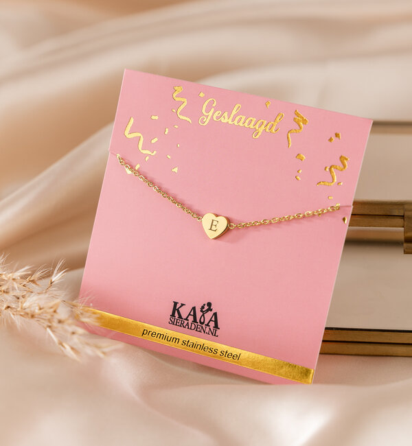 KAYA sieraden Graduation Bracelet ‘Lovely’ with Letter | Stainless Steel