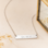 KAYA sieraden Graduation Necklace 'Classic Bar' with Engraving | Stainless Steel
