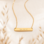 KAYA sieraden Graduation Necklace 'Classic Bar' with Engraving | Stainless Steel