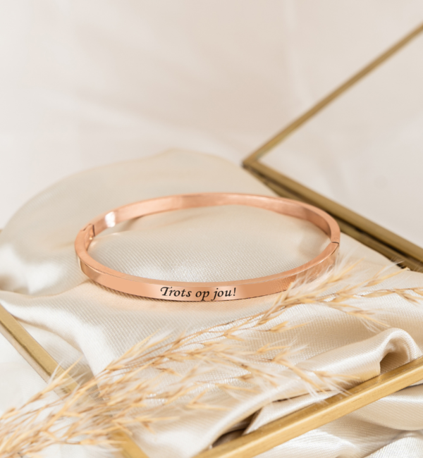 KAYA sieraden Geslaagd Bangle 'Classic' met Gravure