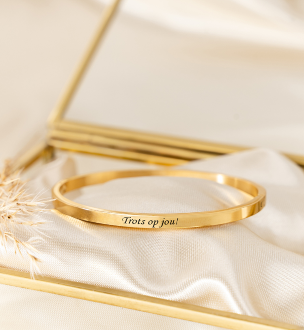 KAYA sieraden Passed Bangle 'Classic' with Engraving