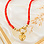 KAYA sieraden Red Necklace Coral 'Nova Pérola' Choose your Charms | Stainless Steel