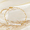 KAYA sieraden Link bracelet White Shell 'Nova Pérola' | Stainless Steel