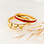 KAYA sieraden Ring Set Red with 3 Hearts | Stainless Steel