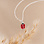 KAYA sieraden Silver Children's Necklace 'Ladybug'