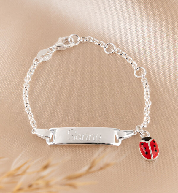 KAYA sieraden Silver charm 'Ladybug'