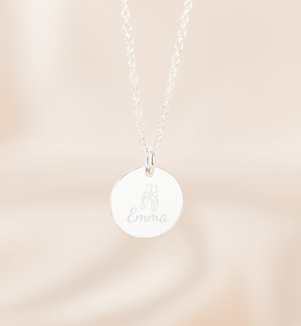 KAYA sieraden Silver Children's Necklace with Name | Choose Your Sport