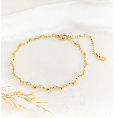 KAYA sieraden Enkelbandje 'Druppel' | Stainless Steel