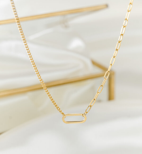 KAYA sieraden Chain necklace ‘Oval’ | Stainless Steel