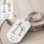 KAYA sieraden Stainless Steel Sleutelhanger 'Tekening'