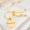 KAYA sieraden Keychain Disc with Name Charms for Teacher | Choose Your Charms