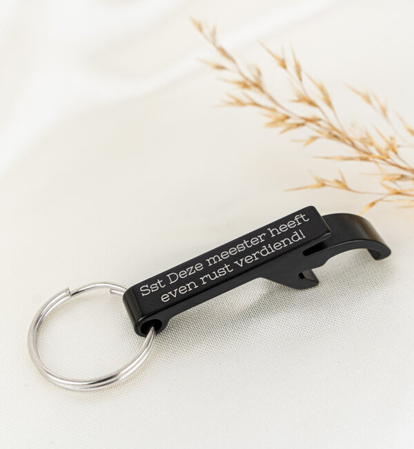 KAYA sieraden Personalized Stainless Steel Beer Opener for Master