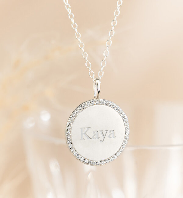 KAYA sieraden Ramadan Ketting met Naam I Zirkonia steentjes