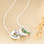 KAYA sieraden Necklace with 2 Birthstones & Name Charms