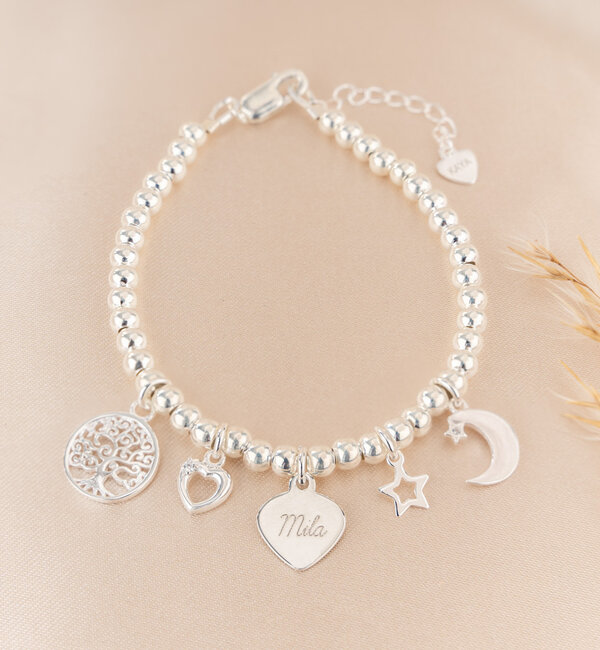 KAYA sieraden Charm bracelet 'Cute Balls'