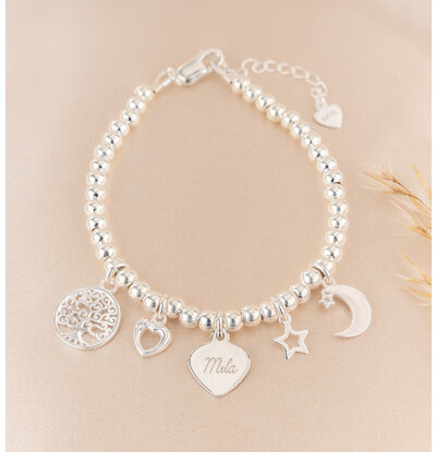 KAYA sieraden Beaded Bracelet 'Balls' | Choose your Charms