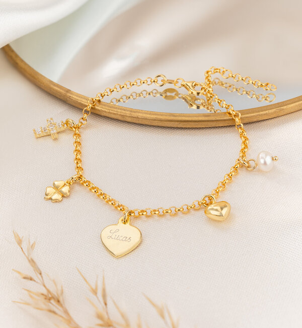 KAYA sieraden Bedelarmband 'Jasseron' I Ontwerp zelf