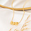 KAYA sieraden Letter necklace ‘Big Initial’ 3 letters