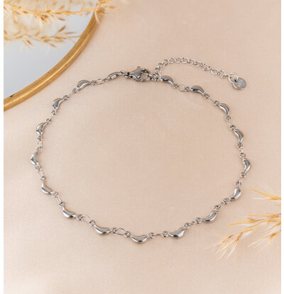 KAYA sieraden Anklet 'Dropple' | Stainless Steel
