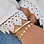 KAYA sieraden Set Slavenarmband  'Munten' met gravure | Stainless Steel