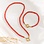 KAYA sieraden Armband en Ketting Set Rood Koraal 'Nova Pérola' Rond slot | Stainless Steel