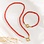 KAYA sieraden Bracelet and Necklace Set Red Coral 'Nova Pérola' Round clasp | Stainless Steel