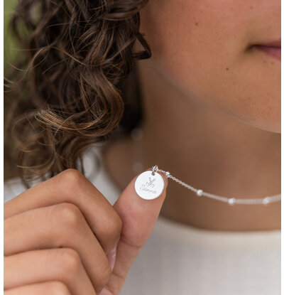 KAYA sieraden Silver children’s necklace with name | Choose Your Sport