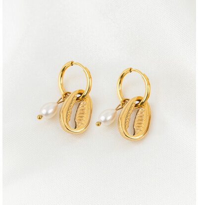 KAYA sieraden Earrings 'Nova perola' - Choose your Charms | Stainless Steel