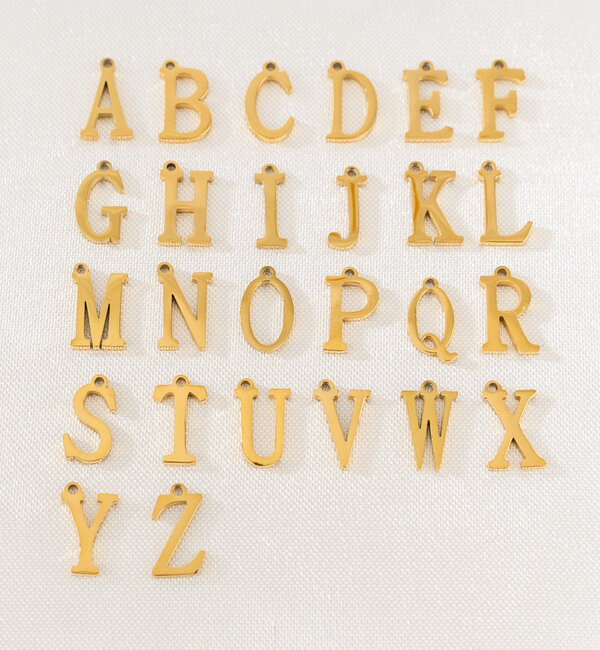 KAYA sieraden Chain necklace with letter | Stainless Steel