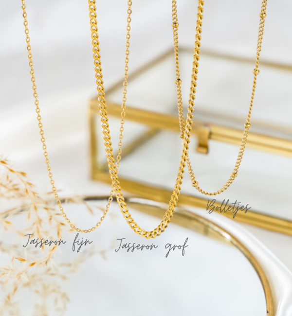 KAYA sieraden Necklace with Engraving 'Letter' | Stainless steel