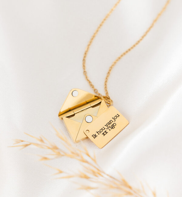 KAYA sieraden Necklace with Engraving 'Letter' | Stainless steel