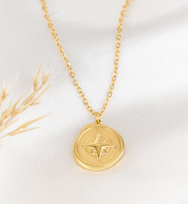 KAYA sieraden Necklace 'Compass' | Stainless Steel