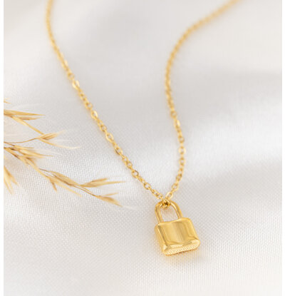 KAYA sieraden Ketting met Slotje | Stainless Steel