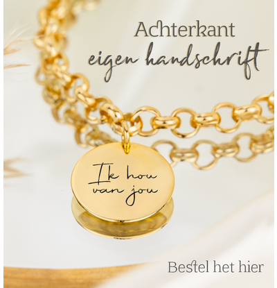 KAYA sieraden Extra Own Handwriting Back