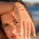 KAYA sieraden Red Coral Bracelet with Round Clasp 'Nova Perola' with Initial | Stainless Steel