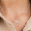 KAYA sieraden Silver Necklace 'Infinity Crystal'