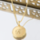 KAYA sieraden Necklace with Initial 'Vintage Disc'