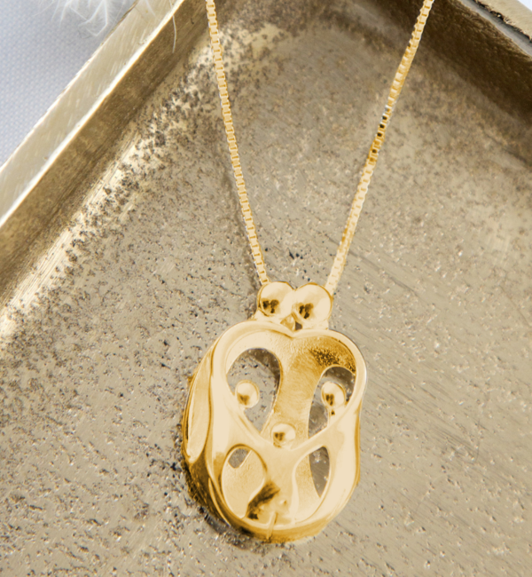 KAYA sieraden Necklace ‘We Are Family’ – Parents & 3 Kids