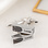 Gegraveerde sieraden Stainless Steel Cufflinks with Name and Fingerprint