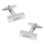 KAYA sieraden Stainless Steel Cufflinks 'Bar' with Engraving