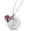 KAYA sieraden Birthstone with Birth Flower Necklace I February