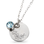 KAYA sieraden Birthstone and Flower Necklace March | Stainless Steel