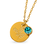 KAYA sieraden Birthstone with Birth Flower Necklace I December