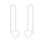 KAYA sieraden Long Earrings 'Open Hearts' | Stainless Steel