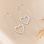 KAYA sieraden Long Earrings 'Open Hearts' | Stainless Steel