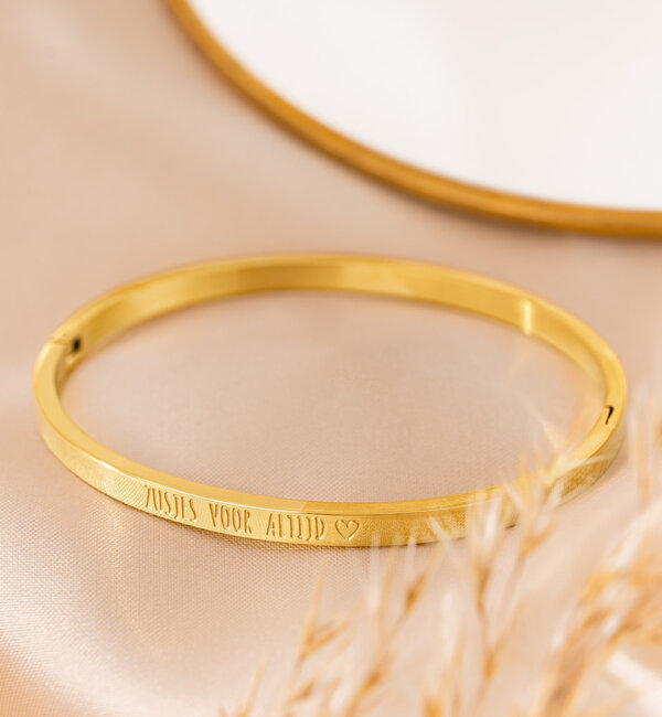 KAYA sieraden Black Friday Slavenarmband met Tekst