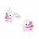 KAYA sieraden Children's earrings 'Unicorn' Purple Mane