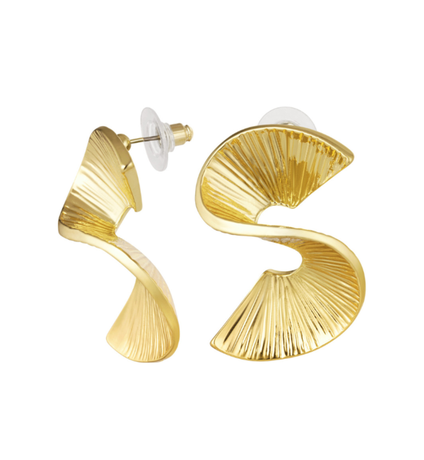 KAYA sieraden Statement Earrings 'S-Shape'| Alloy