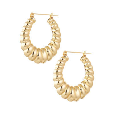 KAYA sieraden Statement hoop earrings ‘Bubble’ | Metal
