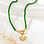 KAYA sieraden Groene Ketting 'Urban Chic' - Stel zelf samen | Stainless steel